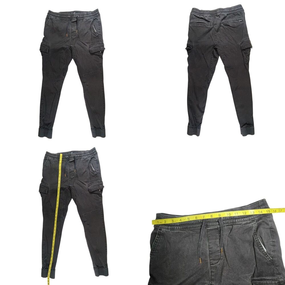 Hollister Mens Medium Skinny Advanced Stretch Cargo Jogger Pants Elastic Waist